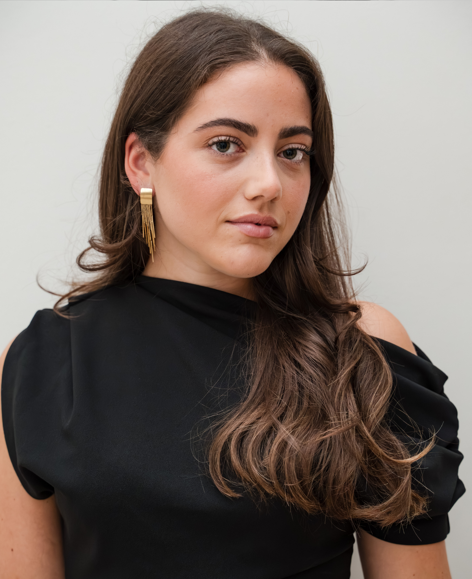 Gouden statement oorbellen met franjes