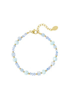 Keymi armband gedraaid blauw